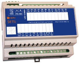 SE 11i Модуль ввода на 11 дискретных входов ModBus, ADNet+ с интерфейсом RS-485