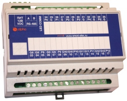 SE OfficeLight4 Модуль управления 4 группами освещения в АБК с интерфейсом RS-485 (ModBus RTU, ADNet+)